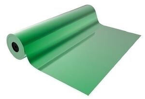 Papel de Regalo Pp Bobina Basika 70 cm X 50 M (1,10 Kg Aprox. ) Metalizado Verde (Ml0904 70 Cm)