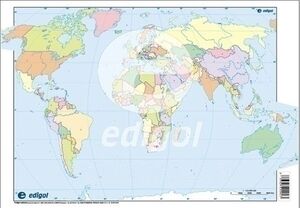 Mapa Mudo Color Mundi Politico