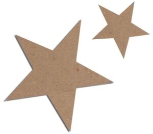 Figuras Niefenver Carton Estrella 7 Unidades 2 Tamaños