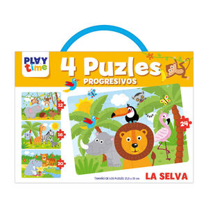 Libreta Educativa Playtime Puzzles Progresivos la Selva