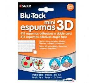 Mini Espumas Adhesivas Doble Cara Blu-Tack 3D