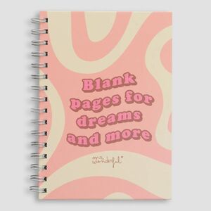 Libreta Espiral A5 Mr Wonderful Blank Pages For Dreams And More