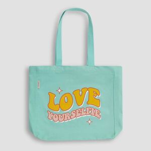 Bolsa de Tela Acolchada Tote Bag Mr Wonderful - Love Yourself
