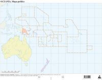 Mapa Oceania Politico Mudo