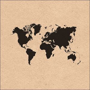 Servilleta 33 Recycled World Map Fsc Mix
