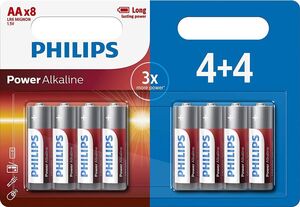 Pila Lr6 Power Alkaline Philips Aa Blister 8 ud