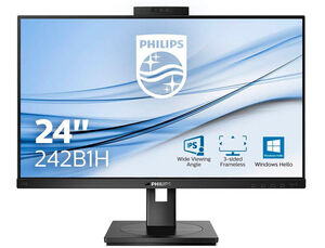 Monitor Philips 242B1H 23,8 16:9 Ips 1. 920 Px Regulable en Altura con Camara Web-Cam Integrada Color Negro