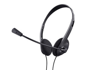 Auricular Trust Basics con Microfono Ajustable Usb 2. 0 Longitud Cable 180 cm Color Negro