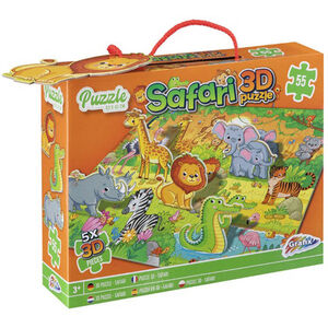 Juego Educativo Rms Puzzle 55 Piezas 3D Safari