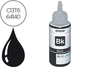 Tinta Epson T6641 Et2500/2550/ /14000/l475/565/575/4500 Negro Botella 70 Ml 4. 000 Pag