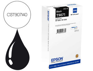 Consumibles Epson Tinta Negro Xxl 10000P Wf-6Xxx