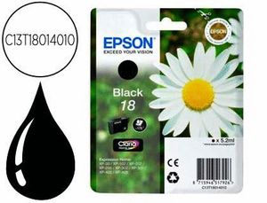 Ink-Jet Epson T18 Negro Expression Home Xp-102 Xp-205 Xp-305 Xp-405 Capaciidad 175 Pag