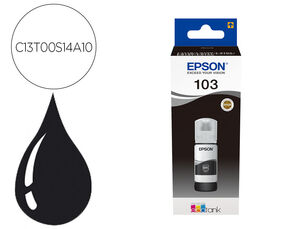 Tinta Epson Ecotank 103 L3110/3150/3151/5190 Negro Botella de 65 Ml