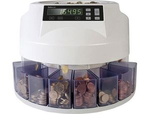 Contador y Clasificador de Monedas Safescan 1250Eur Velocidad 200 Monedas / Minuto Capacidad 500 Mon