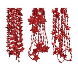 Guirnalda Rojo Plastico Modelos Surtidos 2,70 Mt