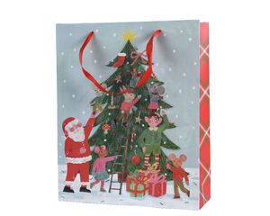 Bolsa Regalo Navidad 32 + 10 X 26 cm