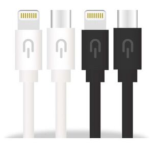 Cable Plugyu 1M-Usb Type C-Light-2A Blanco