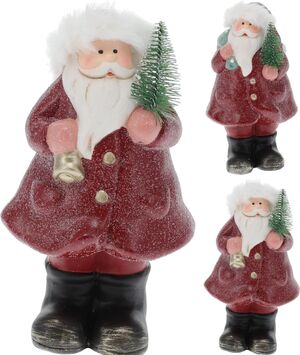 Figura Santa Claus Ceramica 16 cm