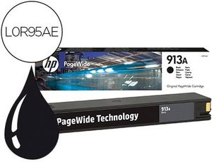Cartucho Ink-Jet Hp 913A Pagewide 352 Mfp 377 / P57750 / P55250 / 452 / 477 / 552 Negro 3. 500 Pag