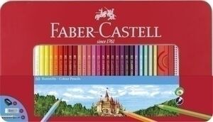 Lapices de Colores Faber-Castell Estuche de Metal de 60