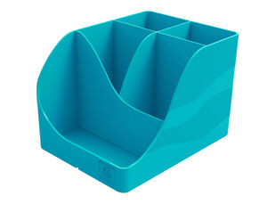 Cubilete Portalapices Exacompta Wave Skandi Plastico Reciclado Color Azul Pacifico