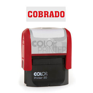 Sello Automático Colop Printer 20 cobrado Rojo