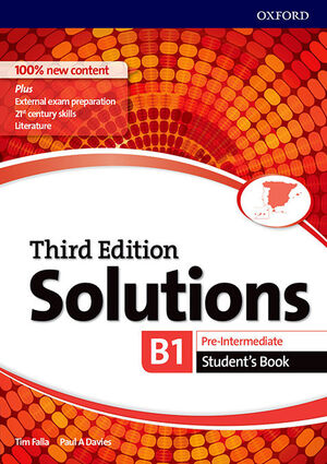 Solutions Pre Intermediate Student's Book Third Edition 2017 B1 B2