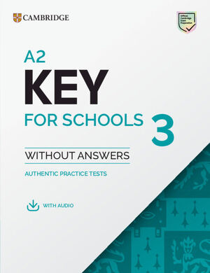 A2 Key For Schools 3 Student's Book Without Answers With Digital Pack