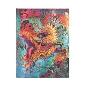 Cuaderno Paperblanks Liso Ultra T/d Dragon Cromatico Coleccion Android Jones
