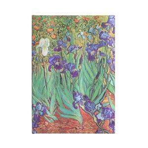 Cuaderno Paperblanks Liso Midi T/d Lirios de Van Gogh