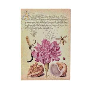 Cuaderno Paperblanks Liso Midi T/b Flexis Clavel Rosa Fascinante Botanica