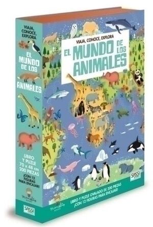 Puzle Sassi Manolito Books el Mundo de los Animales 200 Piezas (+6 Años)