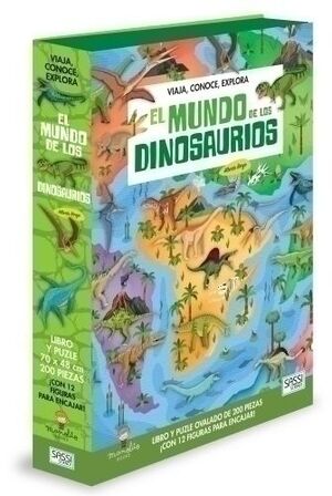 Puzle Sassi Manolito Books el Mundo de los Dinosaurios 200 Piezas (+6 Años)
