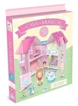 Puzle 3D y Libro Sassi Manolito Books la Casa de Muñecas 3D 43 Piezas (+3 Años)
