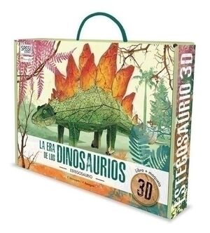 Puzle 3D y Libro Sassi Manolito Books Estegosaurio 3D 46 Piezas (+6 Años)