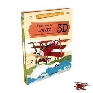 Puzle 3D y Libro Sassi Manolito Books Construeix L´avio 3D - Catalan 34 Piezas (+6 Años)