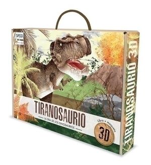 Puzle 3D y Libro Sassi Manolito Books Tiranosaurio 3D 53 Piezas (+6 Años)
