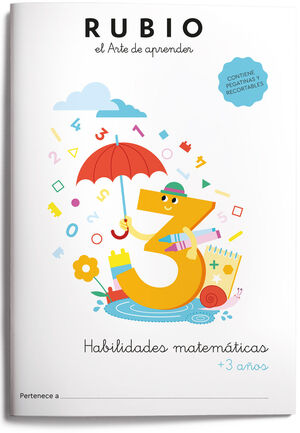Cuaderno Rubio Habilidades Matematicas + 3 Años