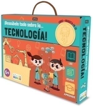 Puzle 3D y Libro Sassi Manolito Books Descubrelo Todo Sobre la Tecnologia 75 Piezas (+6 Años)