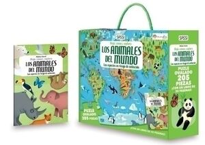 Puzle Sassi Manolito Books los Animales del Mundo 205 Piezas (+6 Años)