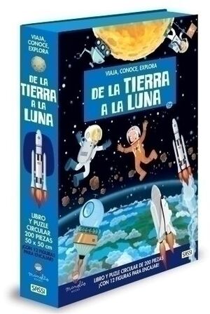 Puzle Sassi Manolito Books de la Tierra a la Luna 200 Piezas (+6 Años)