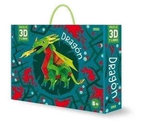Puzle 3D y Libro Sassi Manolito Books Dragon 3D 55 Piezas (+5 Años)