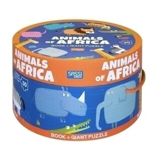 Puzle y Libro Sassi Manolito Books Animales de Africa 30 Piezas (+3 Años)
