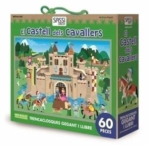 Puzle Gigante y Libro Sassi Manolito Books el Castell Dels Cavallers - Catalan 60 Piezas (+5 Años)