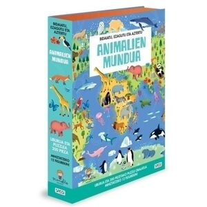 Puzle Sassi Manolito Books Animalien Mundua - Euskera 200 Piezas (+6 Años)