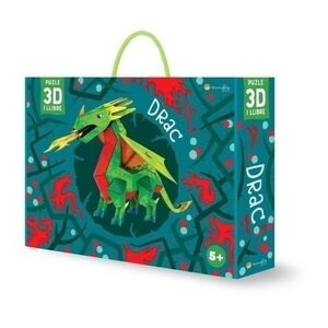 Puzle 3D y Libro Sassi Manolito Books Drac 3D - Catalan 55 Piezas (+5 Años)