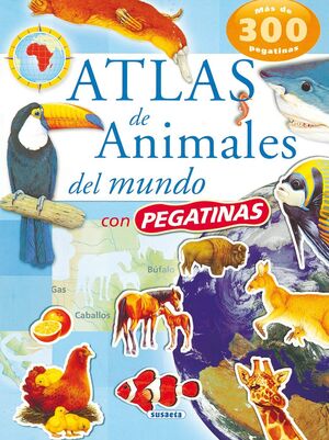 Atlas de Animales del Mundo con Pegatina