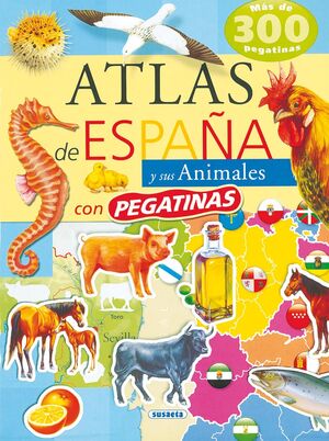 Atlas de Animales de España con Pegatina