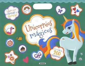 Colorea y Pega con 200 Pegatinas Unicornios Mágicos