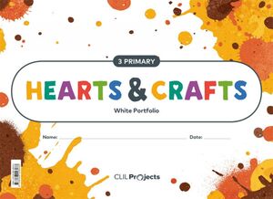 Hearts & Crafts, White Notebook, 3 Primary